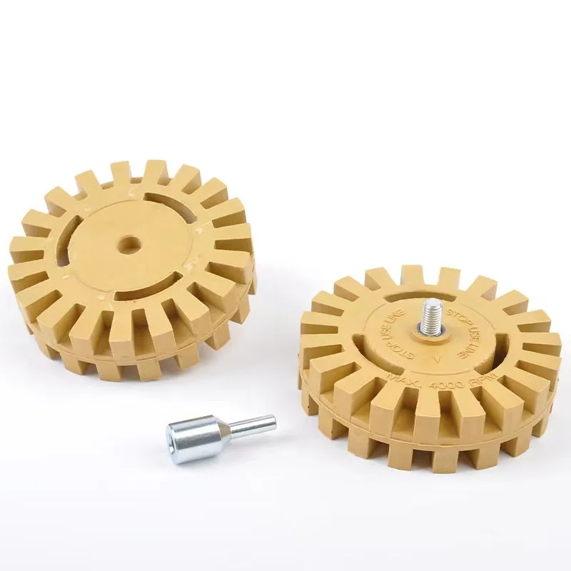 4 inch car glass surface decal rubber wheel removal pneumatic drill, paint removal grinding plate car polisher tool
