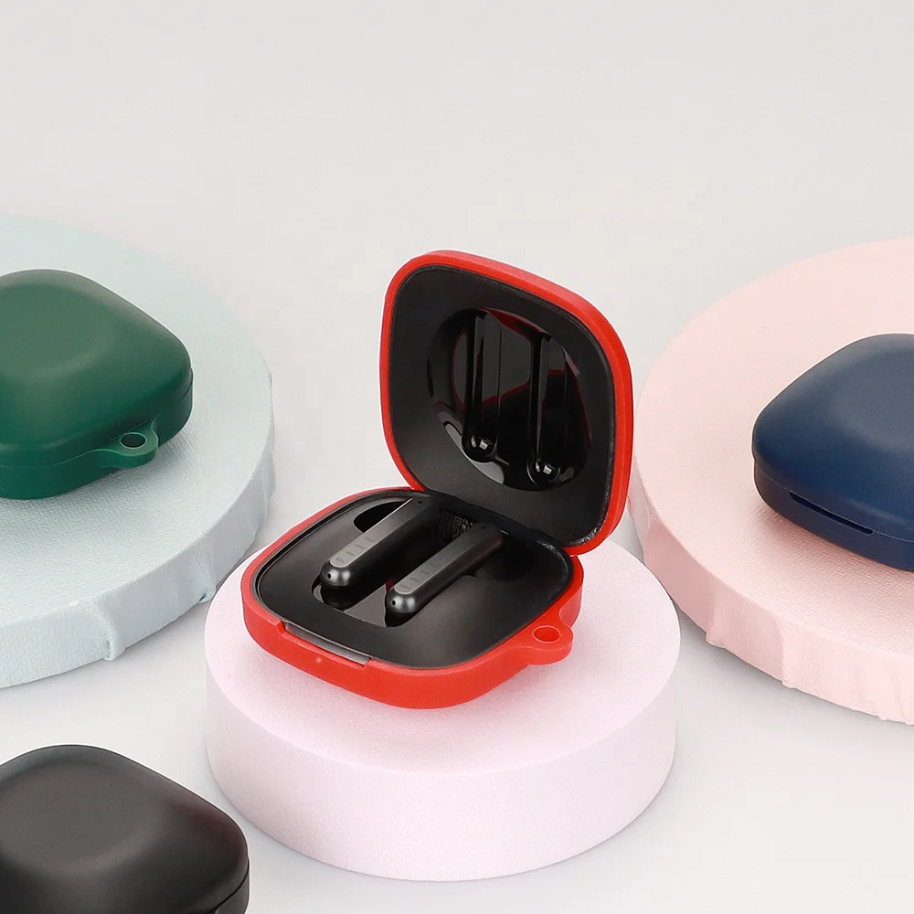 Newest Silicone 1:1 Size Full Protective Case for Fiil key Earbuds Bumper with Metal Keychain Hook air pods case