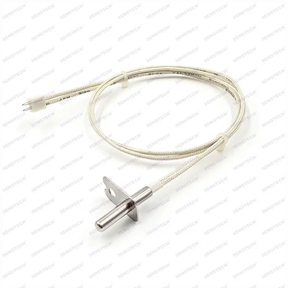 Flanged RTD PT100 PT1000 Ambient Temperature Sensor with Connector