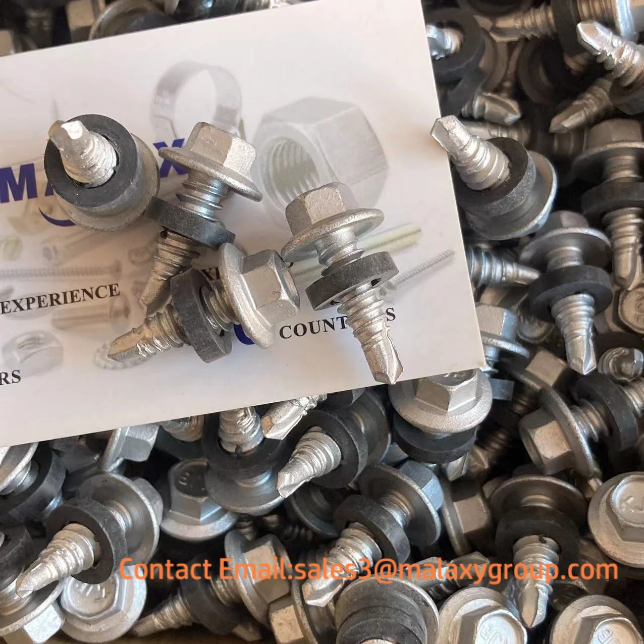 MALAXY #15-15x20 Class-3 1000h  ruspert Stitching Self-Drilling Screws AS3566 Australian Standards with EPDM Washer
