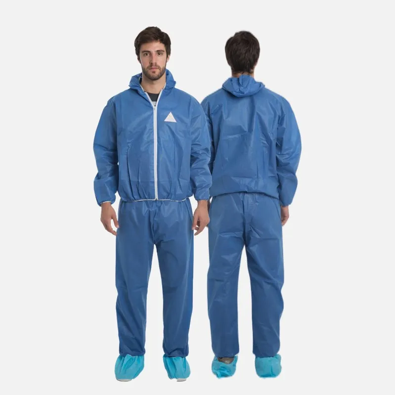 Type PB6B Lab Coat Polypropylene SMS Mciroporous Non Woven Laboratory Coat Customized Disposable Labcoat White Blue Labcoats