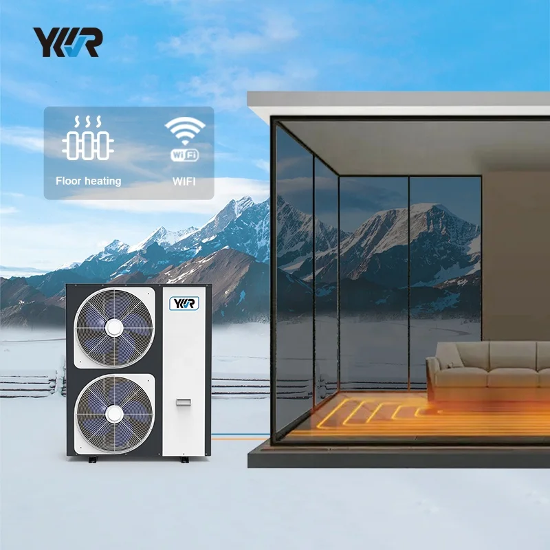 Heating Cooling Air to Water Heatpump 10KW 20KW 22KW pompy ciepla  WIFI R32 DC Inverter Air Source Heat Pump Water Heater