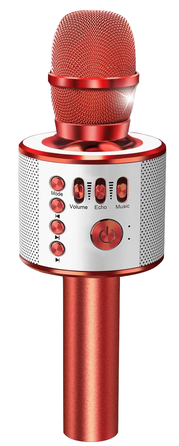 pink Handheld Mic Karaoke Wireless Party Handheld Singing Recorder Party Speakers With Mic Karaoke Wireless Microphone