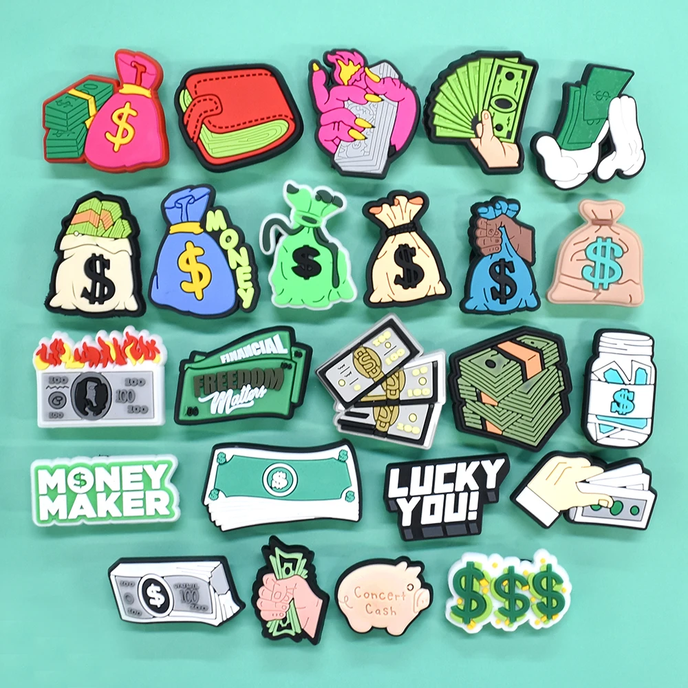 Women Shoes Accessories Dollar Symbol Money Maker Wallet Moneybag Shoe Charms Cash Moifom Money Maker Rich Shoe Store Accessory