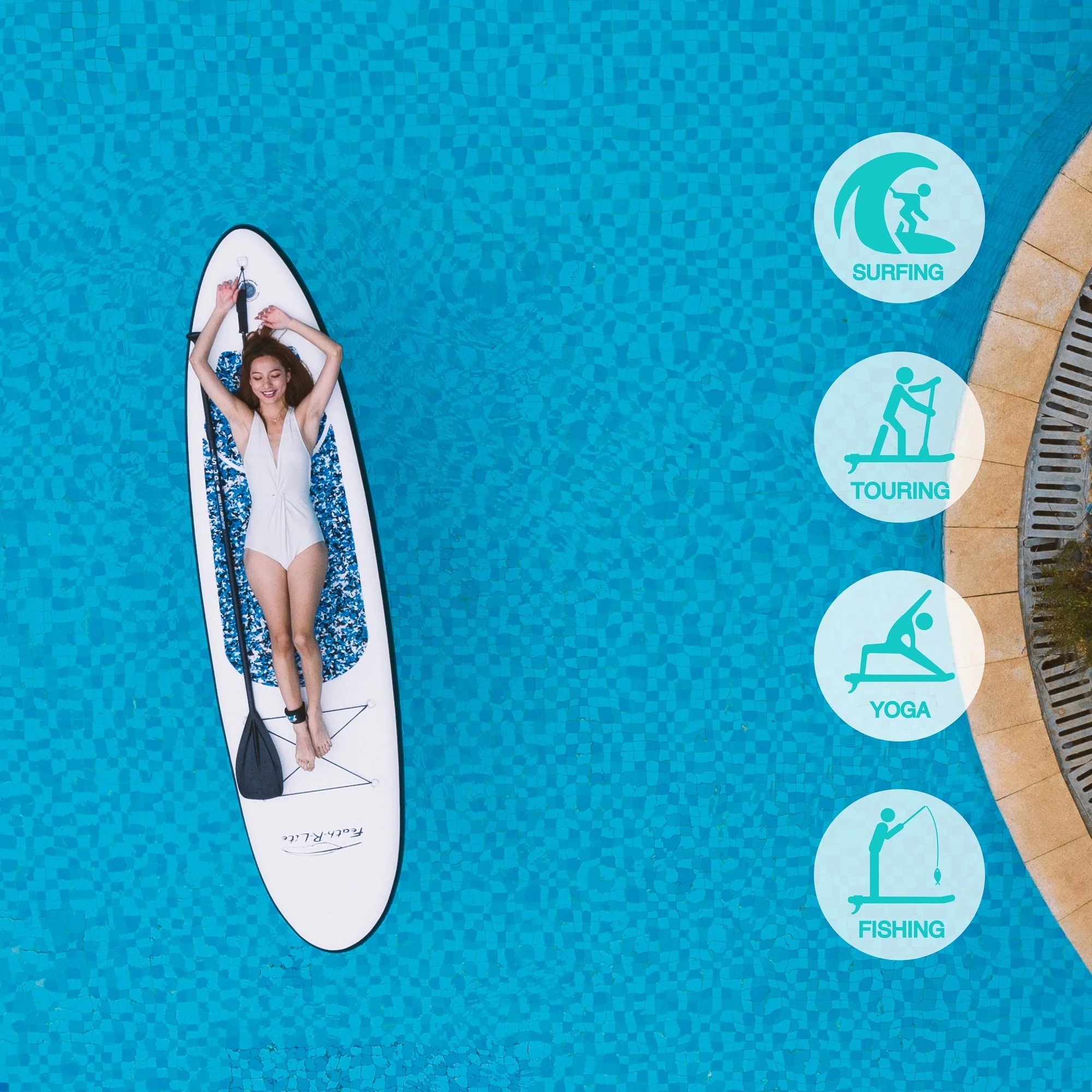 Feath-R-Lite SUP Free shipping CE REACH surfing surfboard inflatable wholesale stand up paddle board sup board