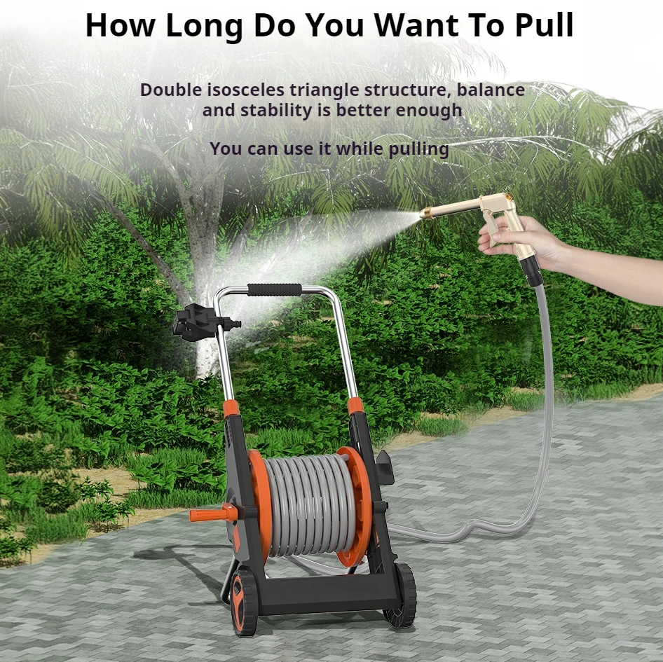 Detailing Cars Wash Gun Pump Set High Pressure Water Tube Cleaner Multi-Function Automatic Water Pipe Rewinder Car Gun Washer