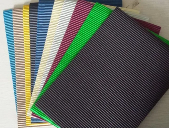 Corrugated Cardboard Strips DIY Paper Sheet Cardboard Color Corrugated Paper for Handcraft