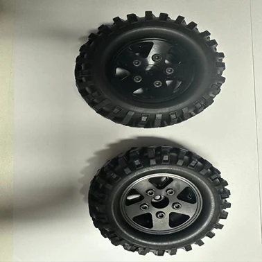 1/10 RC Rock aluminum Wheels and Tires  for Rock Crawling Car 2PCS  (P001 with 50009BL )