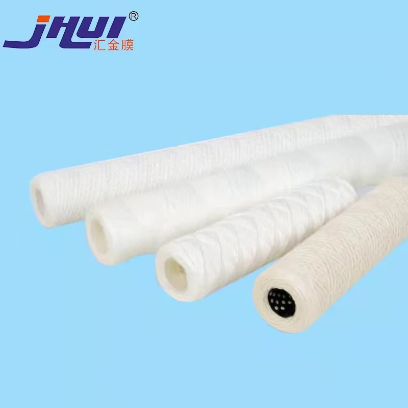 Sewage purification plant purify block 40 inch 5 micron PP yarn string wound cartridge filter
