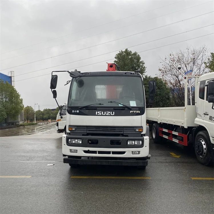 Factory price with mounted cranes 8 ton dump truck cargo truck 10tons straight mounted crane truck for ISUZU