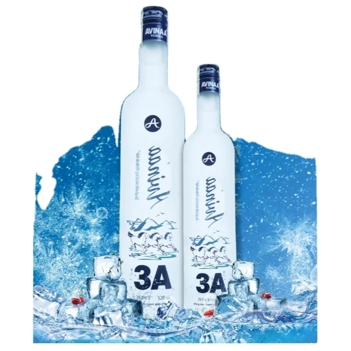 Матовая стеклянная бутылка для вина, водки, жира, рома, спирта, виски в упаковке для бутылок