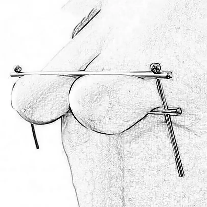 BDSM Stainless Steel Simple Nipple Clamp Sex Bondage Game Female Nipple Clamp Breast Stimulation Tool