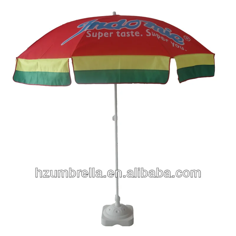 France Telecoom Orange 130cm Polyester Fabric Parasol Beach Umbrella Orange Outdoor Umbrella