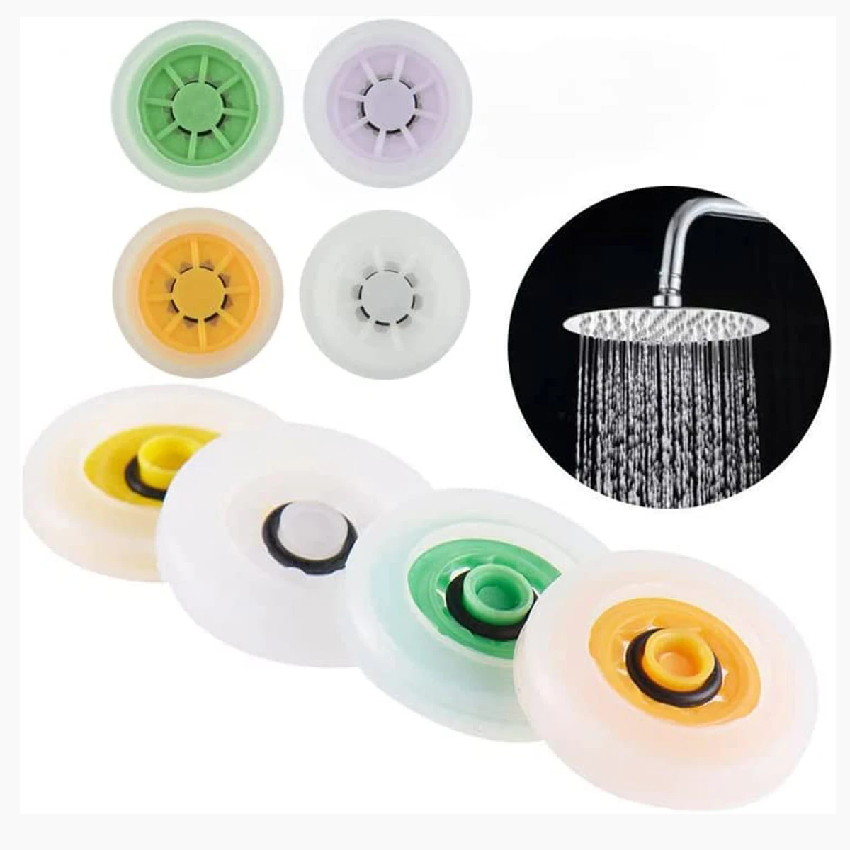 Handheld Shower Flow Restrictor 1.2/ 1.5/ 1.8/ 2/ 2.2/ 2.5 GPM Water Saver Adapter Flow Reducer Limiter