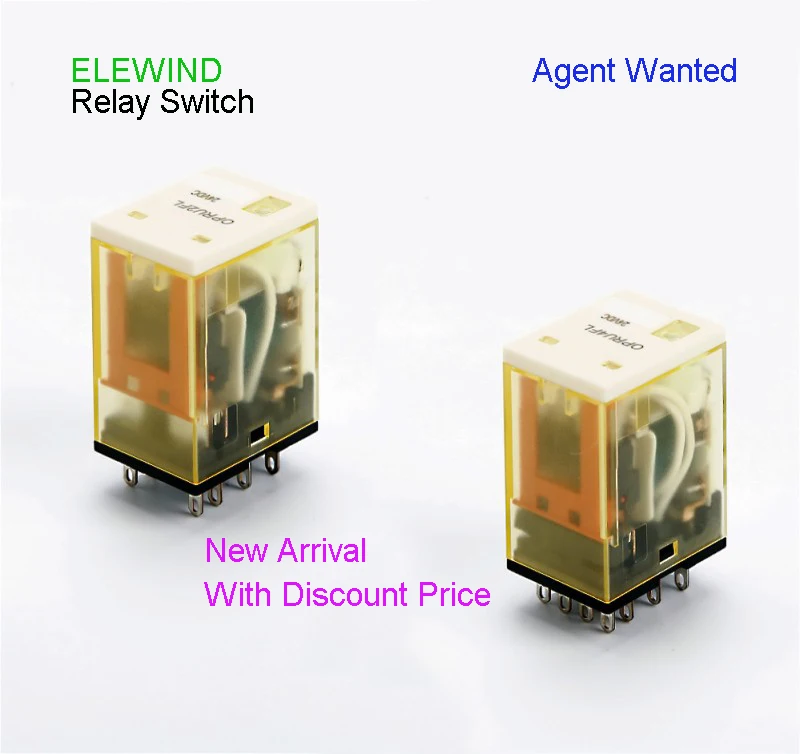  ELEWIND ORU2FL 2 комплекта и 4 маленький высокомощный электромагнитный релейный переключатель 12 В постоянного тока 24 переменного 110 220
