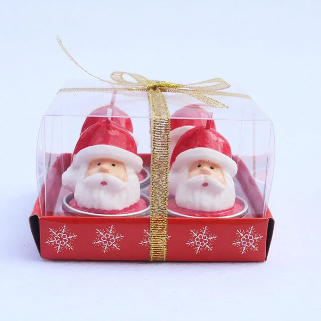  New Christmas Candle Santa Claus/Snowman/Tree Decoration