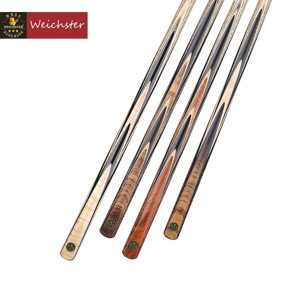 
Weichster High Quality Handmade 16 splices African Ebony Custom Snooker Cue Stick 