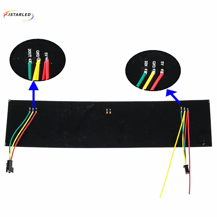 8*32 led matrix sk6812 rgb 256 leds 256pixels flexible led dot matrix