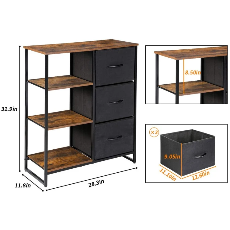Modern fabric Dresser Organizers and storage Living Room Cabinet With Drawer