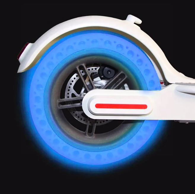 Selling Well All Over The World Parts Fluorescent Pattern Solid Tire Fits For 8.5inch Xiaomi M365 Electric Scooter luminous Tyre
