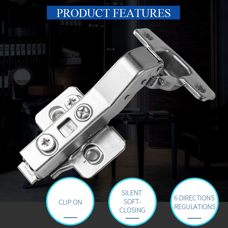 UNIHOPPER 45 Degrees 35mm Cup Soft Close Hydraulic Hinge Kitchens Wooden Cabinet Concealed Door Hinges