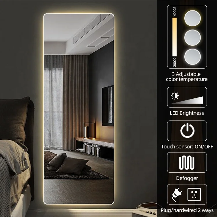 Seawin Full length Mirror Floor Clothing Store Fitting Mirror Beauty Bridal Shop Large glass Mirror