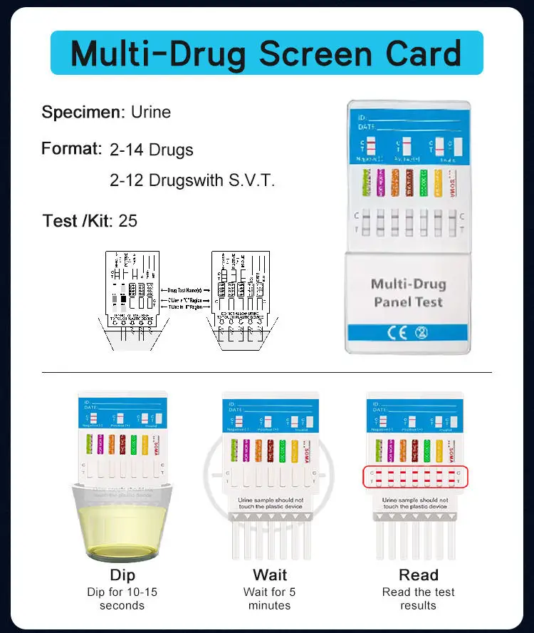 16 Panel Drugs Test Cup Urine Self Test Kit Multi-Drug Test Cup