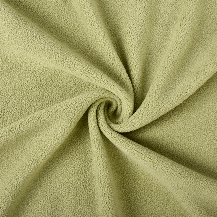 Флисовая ткань из 100% полиэстера с двойным начесом