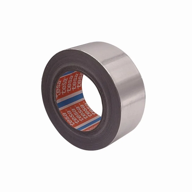 TESA 50565 0.09mm Flame retardant single side Thermal conductivity aluminum foil acrylic adhesive tape for pipe seal