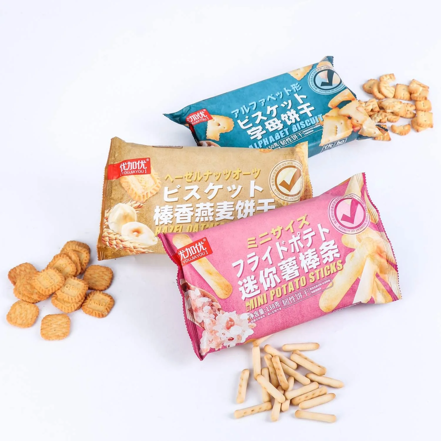 Manufactures wholesale Supply Crisp Biscuits Sweet Fermented Cake Healthy muti-flavors Biscuits and cookie