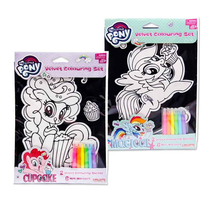 Новое поступление, бархатный Печатный флокирующий цветной альбом для рисования, набор рисунков для детей