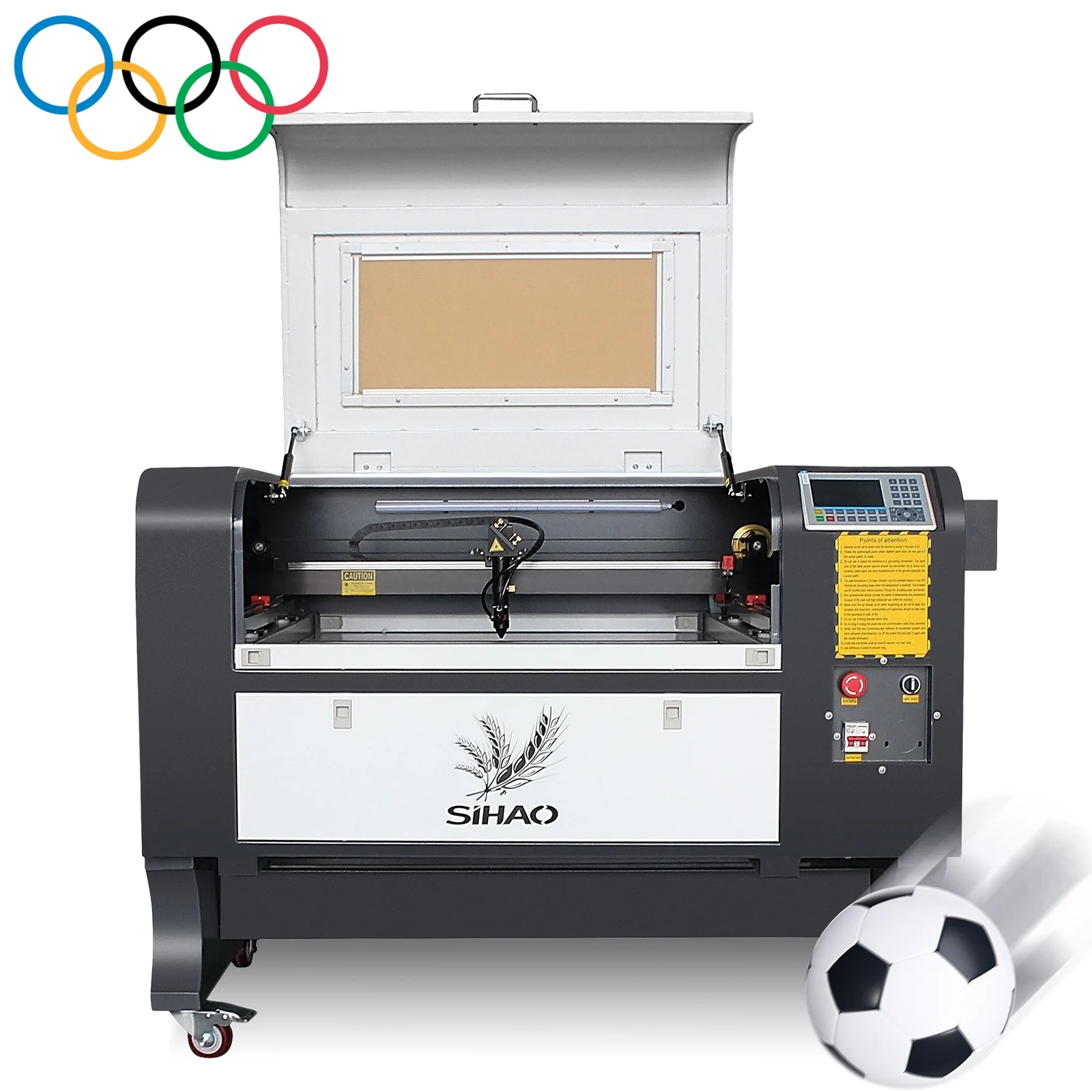 vevor Peixu New Co2 Laser Engraving machine 80W7050 Ruida motherboard folding legs gray and white European plug 220V