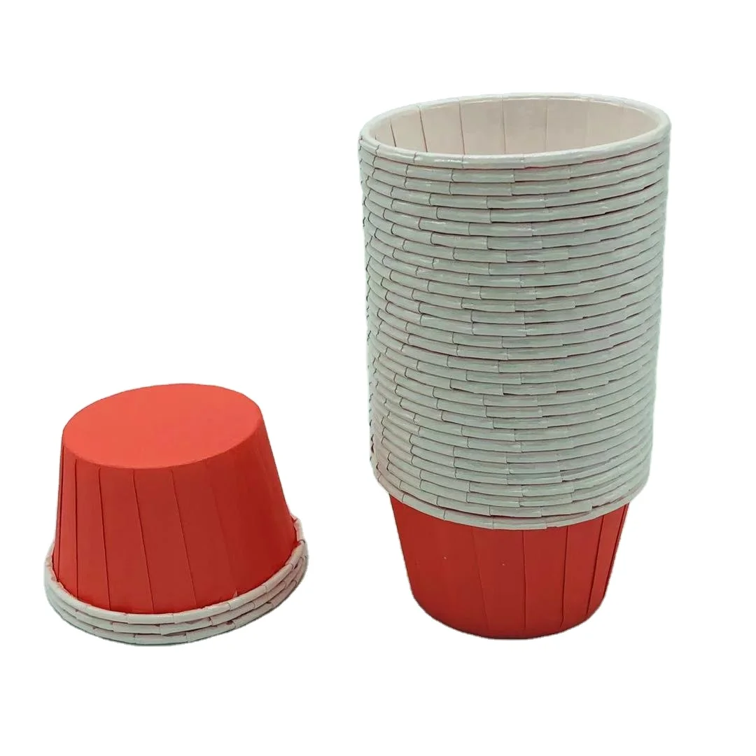 Disposable Greaseproof Baking PET Coated Paper Cupcake Liner Muffin Cup Case Mold