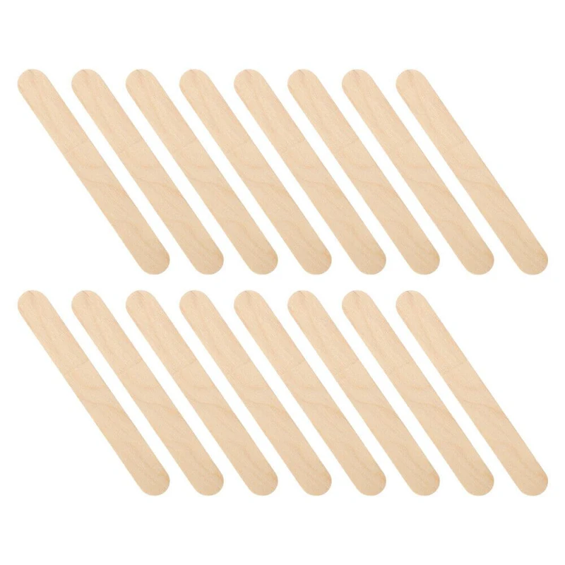 100 Pcs Wood Craft Sticks 5-9 Inch, Ice Cream Sticks, Jumbo Popsicle  Sticks