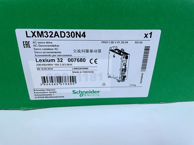  Трехфазный сервопривод LXM32AD30N4 Lexium 32 напряжение питания 208/480 В 3