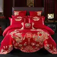 2023 New  100 s long staple cotton wedding bed sheets 4-piece set luxury bedding sets embroidery bed cover
