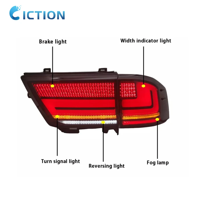 Wholesale New Factory Price Direct Selling auto rear lamp for Toyota Land Cruiser LC300 tail lamp taillight 2022-2023