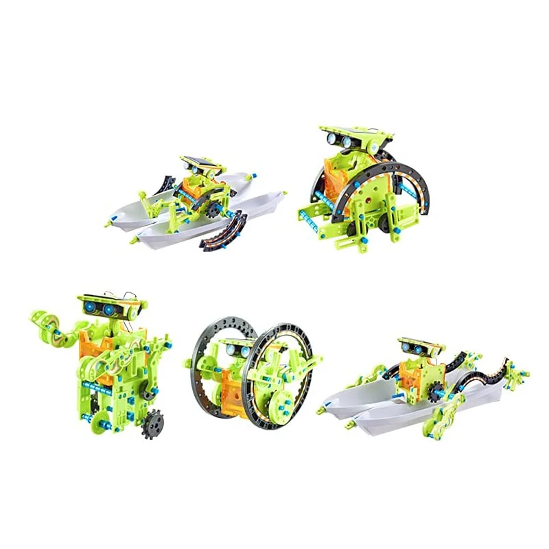 Custom STEM Educational 12 in 1 DIY Energy Self Assembled Solar Power Solar Robots Toys for Kids