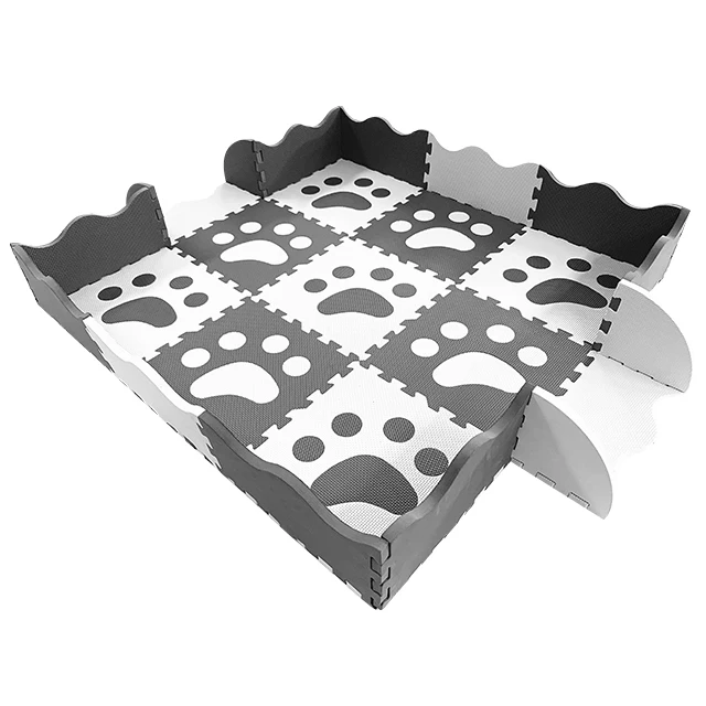 
Factory Free Sample Custom 30X30X1.4Cm Eva Baby Kid Floor Puzzle Foam Play Mat Fence 