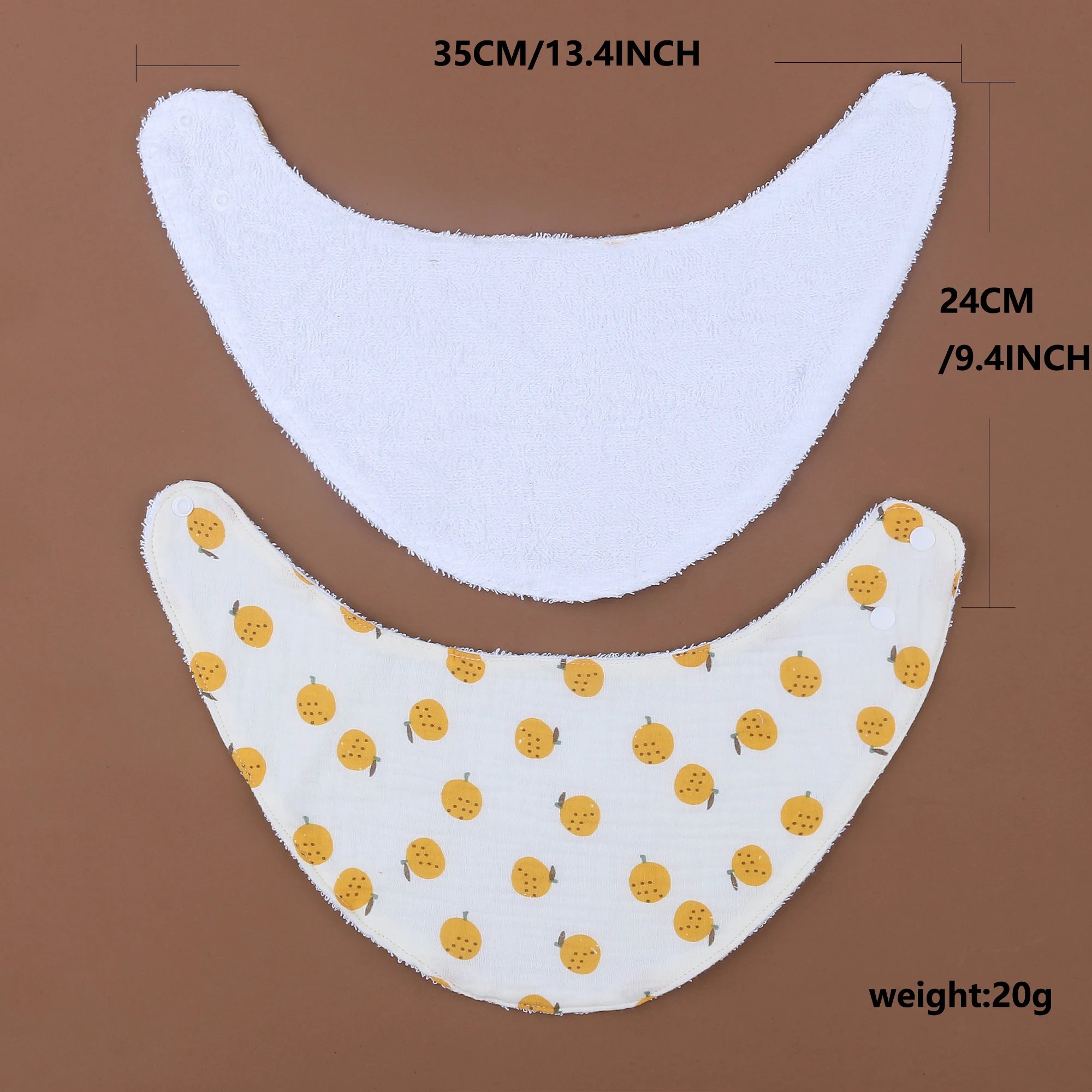 Babi Organic Cotton Muslim 360 Degree Bib Customizable Color Logo