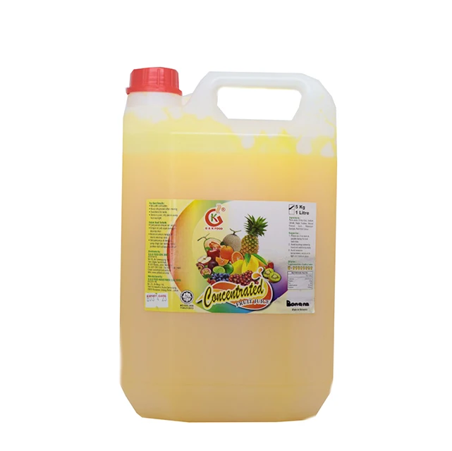 
Wholesale Beverage 5kg Concentrate Banana Juice / Banana Milk Shake / Ice Blended Banana for cafe 