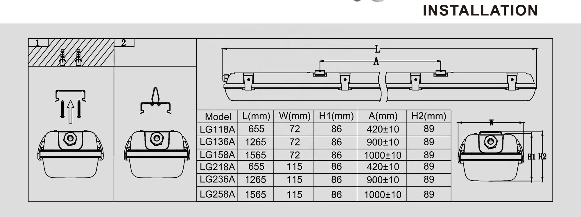
High quality led tube ip65 t8 fixture fluorescent lamp with CE CB GS ERP 