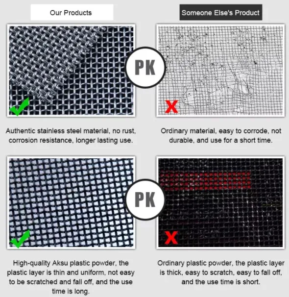 AISI standard 304 316 Stainless Steel Moth Screen Netting Insect Repellent Screens Mosquito Netting Wire Mesh Hot Sale