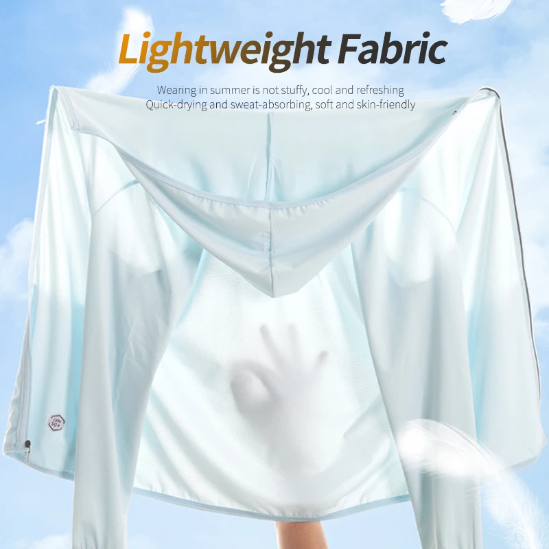 Sun Protection Anti-Uv Knitted Cool Quick Dry Breathable Hooded Fishing Custom Long Sleeve Men Women Rash Guard