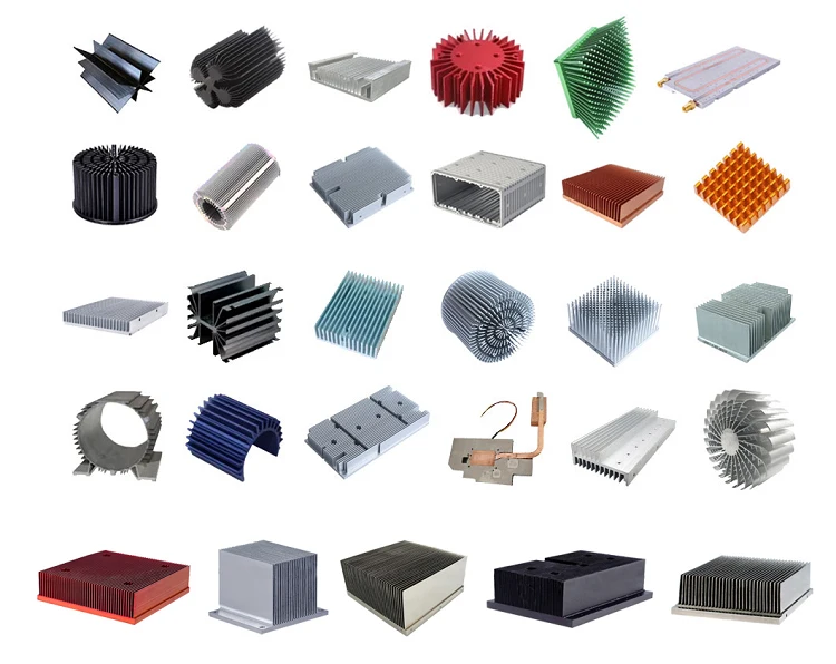 FM custom oem heatsink heat sink copper stamped fin with heatpipe pipe folded zipper sinter for led 600w cooling radiat 500w