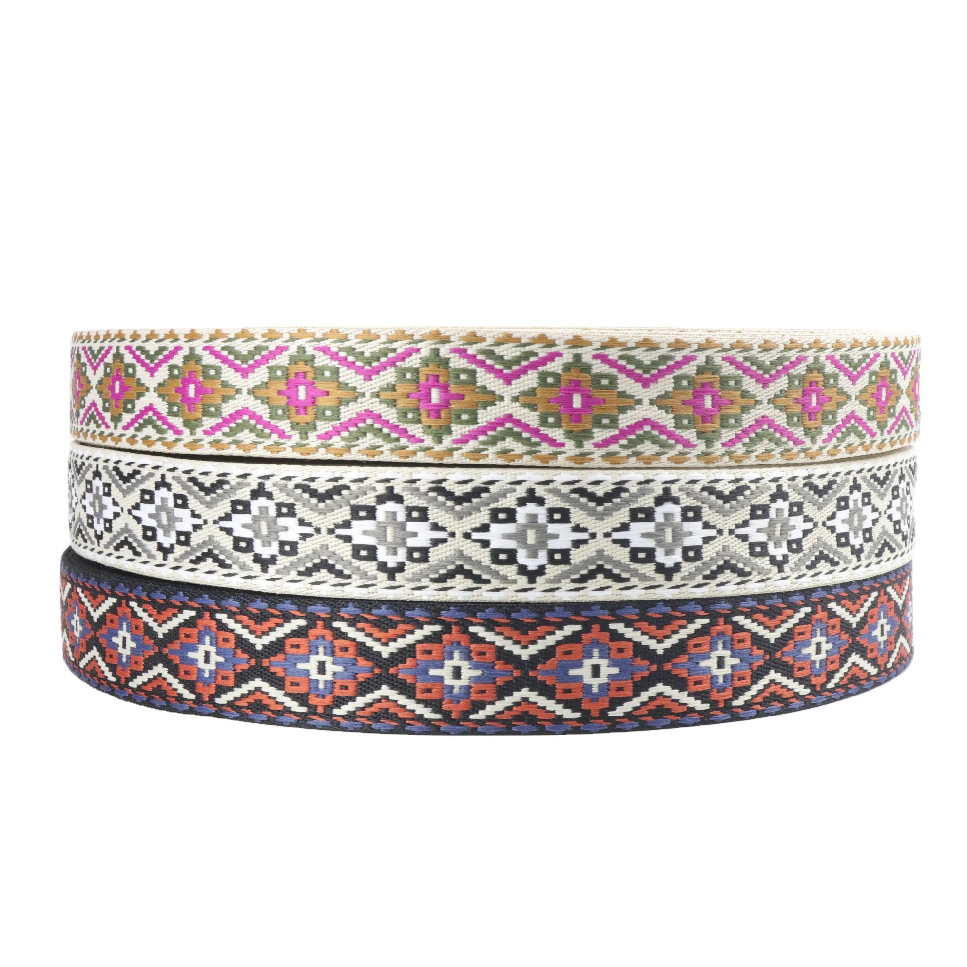 High quality jacquard ribbon customized design wholesale customization 100% polyester sustainable nylon polyester material