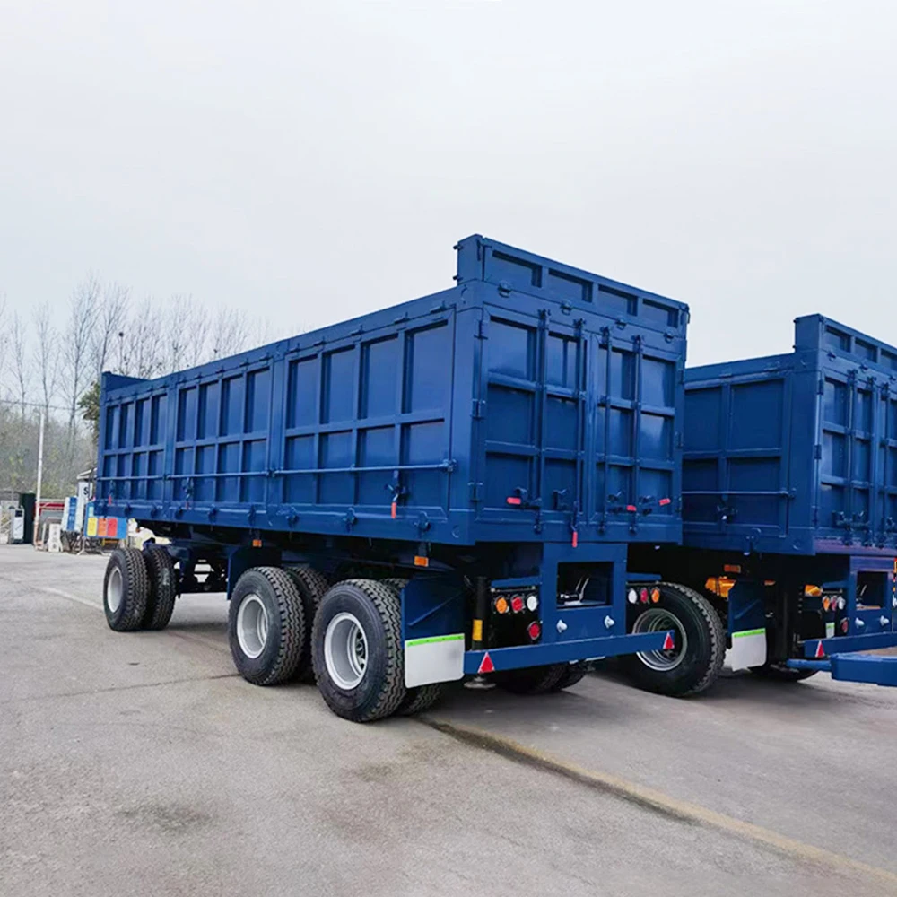 High Quality 10ton-20ton Full Cargo Container Semi-Trailer 2 Axle Steel Carbon Steel Truck Trailers 12r22.5 Tyre Max 40ton