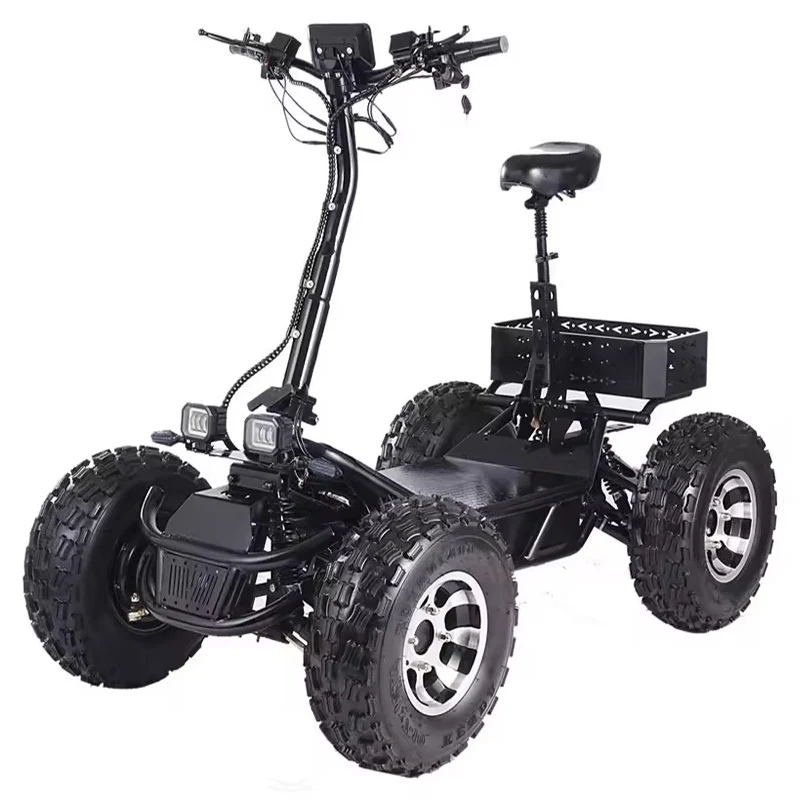8000W Off Road Electric Scooter Popular 60V 50Ah Mountain Power Foldable ATV Off Road Electric Scooter for adult