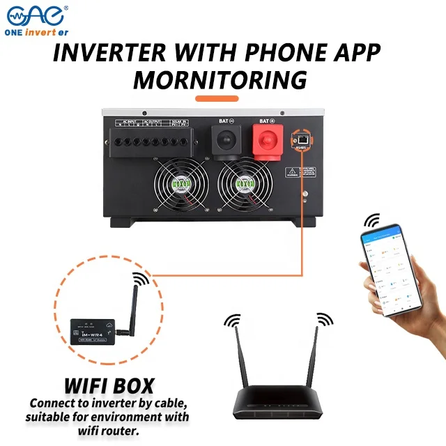 220v 5 Kva All In One Solar Us Split Phase Voltage Limiter And Charge Controller Inverter Smart Battery Management System