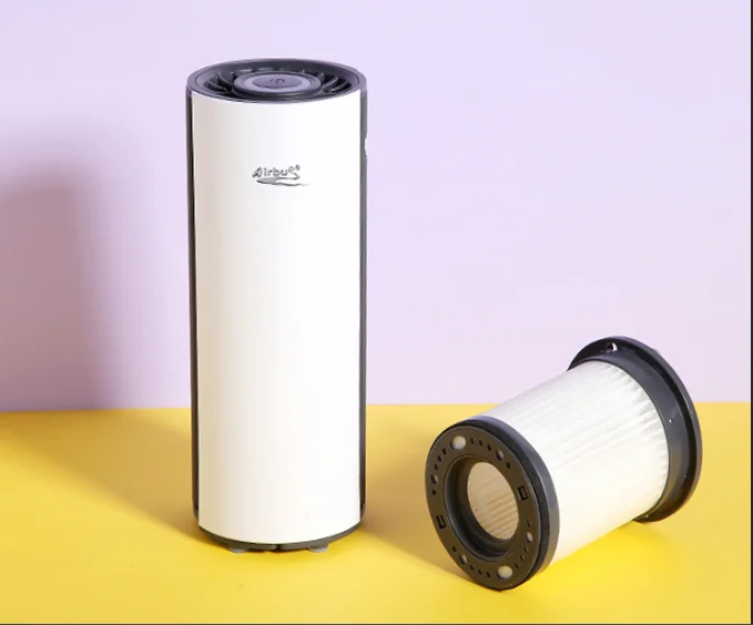 Private Label Car Air Freshener Car Interior Accessories 4 Layers HEPA Activated Carbon Photocatalyst